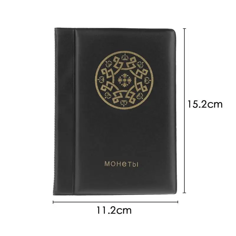 120 Pockets Coin Photo album 10 Pages Russian DIY Album Holder Collection Book Pockets Storage Collection Book Coin Holder