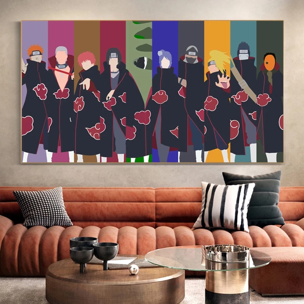 

Classic Naruto Japanese Anime Posters And Prints Akatsuki Itachi Cartoon Picture On Canvas Wall Art Painting For Living Room