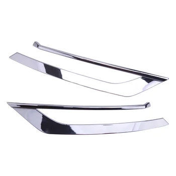 

2pcs Chrome Front Fog Light Lamp Lower Bumper Cover Trim Frame Fit for Volvo S90 2017 2018 2019
