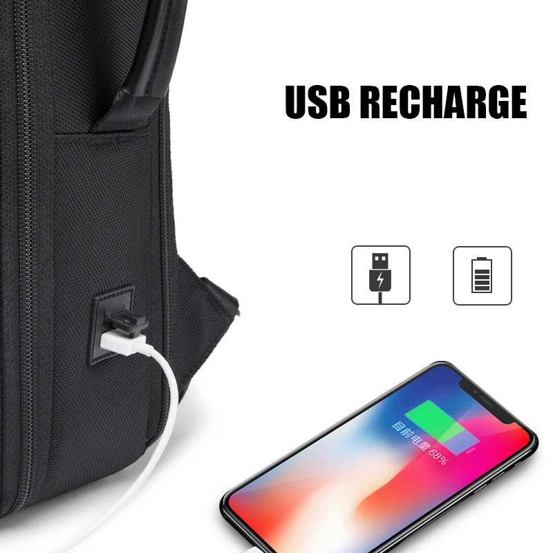 BANGE Brand Fashion Business Backpack For Men Travel Notebook Laptop Backpack Bags 15.6 inch Anti theft Male Mochila For Teens 4