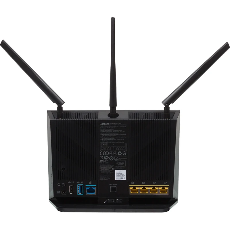 Роутер беспроводной Asus RT-AC68U AC1900 10/100/1000BASE-TX черный