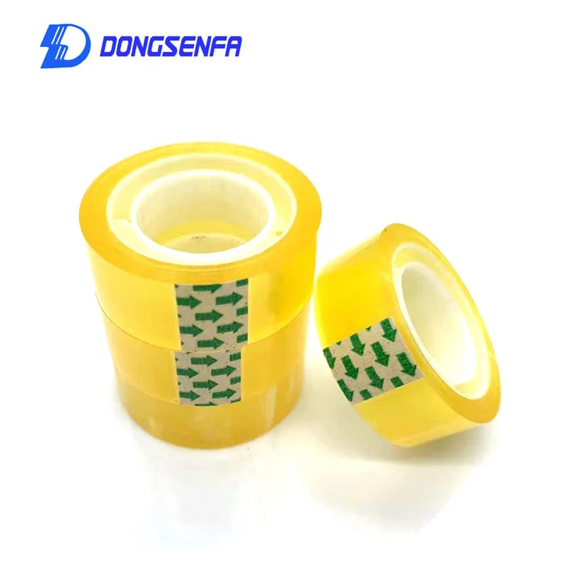 

DONGSENFA 8pcs 18mm Width Clear Transparent Tape Sealing Sticky Tape Rolls Home Office Packing Supplies School Stationery