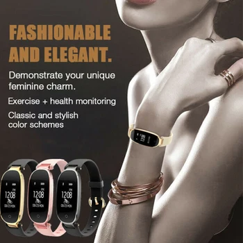 

S3 Women Lady Smart Watch Bracelet Female Fitness Tracker Calorie Dynamic Heart Rate Sleep Monitor IP67 Waterproof Wristband