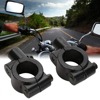 

2PCS 8MM Handlebar Mount Adaptor Motorcycle Rearview Mirror Stand Holder Clip Handlebar Mount Adaptor Mirror Fixed