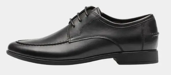 Xiaomi qimian/мужская повседневная кожаная обувь из мягкой кожи наппа; мягкая эластичная удобная подошва; Классические Мужские модельные туфли на плоской подошве - Цвет: black  42