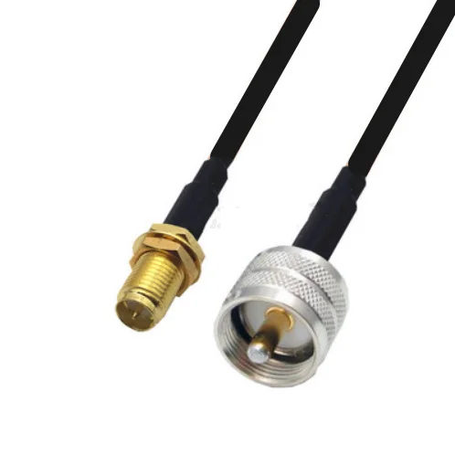 

LMR240 50-4 RF coaxial cable RP-SMA Female to UHF PL259 Male Connector LMR-240 Low Loss Coax Pigtail Jumpe Cable