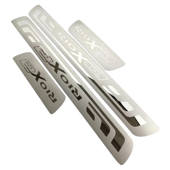 

Car Styling Accessories Stainless Steel Door Sill Trim Scuff Protectors Pedal for KIA RIO 3 4 X-Line 2015-2019