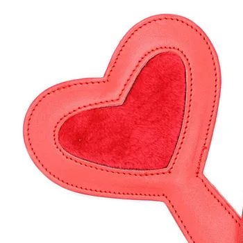 BDSM Heart Whip Paddle FURRY Fetish Spanking Adult Punish SLAVE Submission Crops Flogger Sex Toys For Couples cosplay Lover game 1