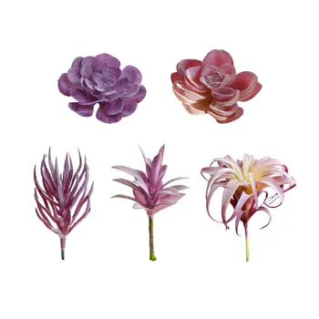 

5pcs Succulent Artificial Simulation Decorative Succulent Flower Head for Living Room