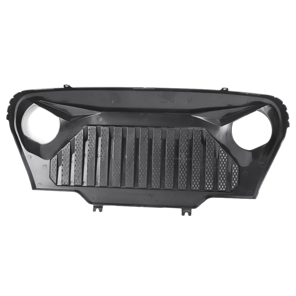 Передняя решетка решетки автомобиля Angry Bird Fit Jeep Wrangler TJ 1997 1998 1999 2000 2001 2002 2003 2004 2005 2006 матовый черный
