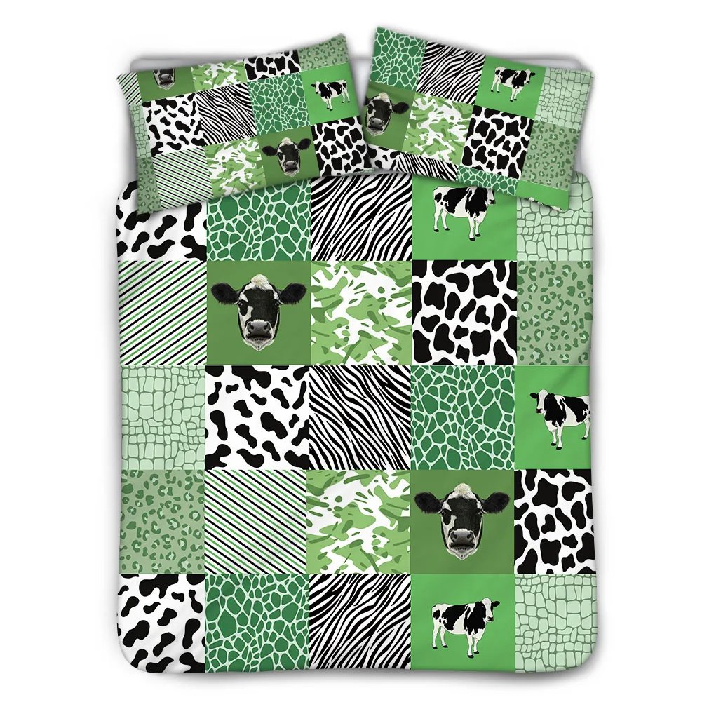 Upetstory Cow Striped Bedroom Super Soft Quilt Cover Lady Comforter Adult Duvet Custom Polyester Home Pillowcase | Дом и сад