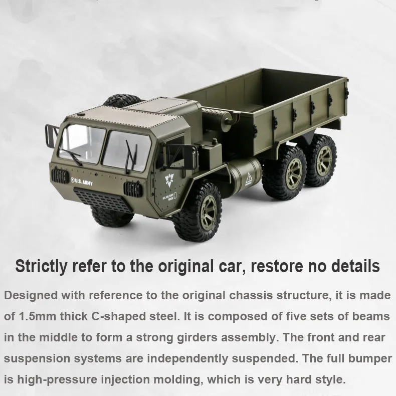 1:16 военный грузовик 6-wheel six drive simulation Военная карта полная шкала дифференциальный пульт дистанционного управления Игрушечная модель автомобиля