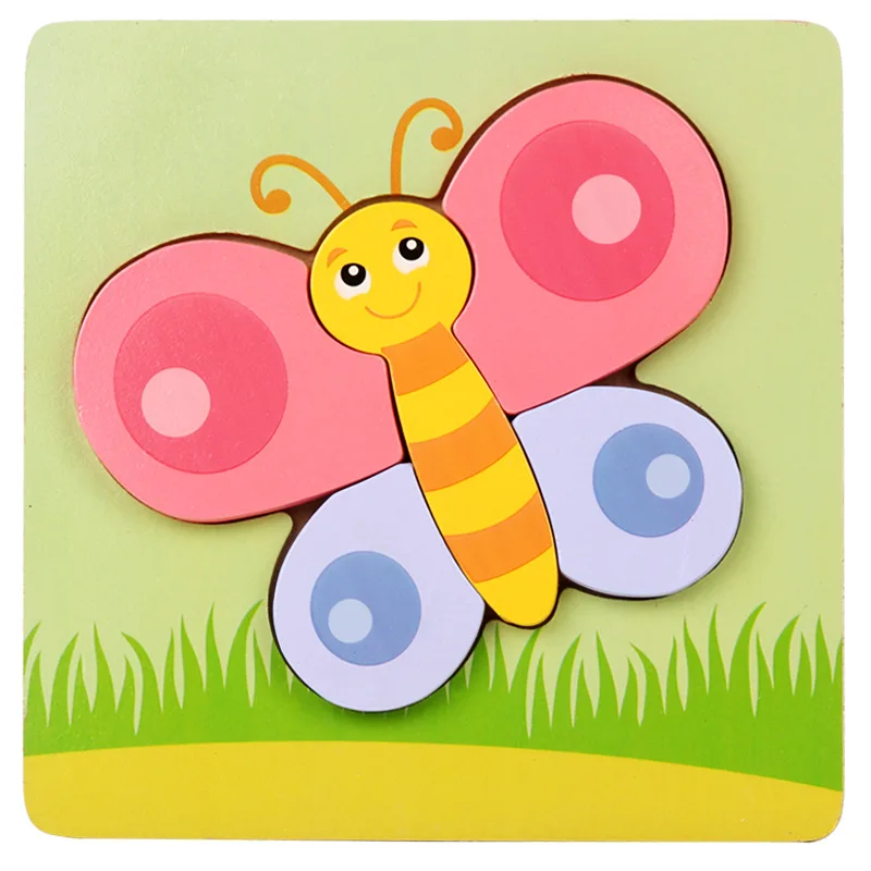 Puzzle Wooden Toys Building For Baby Early Educational (2)