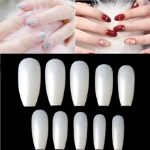 

120PCS/BOX Stylish 3 Colors Home Nail Salon Pointed Ballet Armor Nail Art Sheet