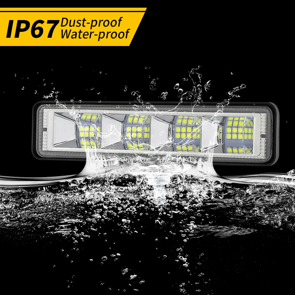 

SUV Work Light Bulb Spot Beam Bar LED Car Off Road Driving Fog Lamp New Headlight Car Light 72W 12-60V 6500K Pure White Light