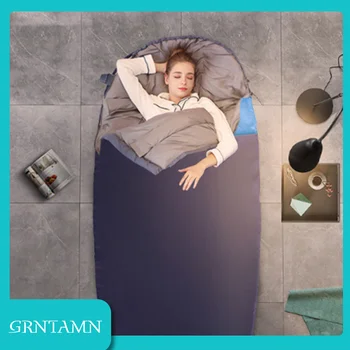 

GRNTAMN Outdoor Adult Sleeping Bag Down Winter Thickening Single Indoor Travel to Keep Warm and Cold