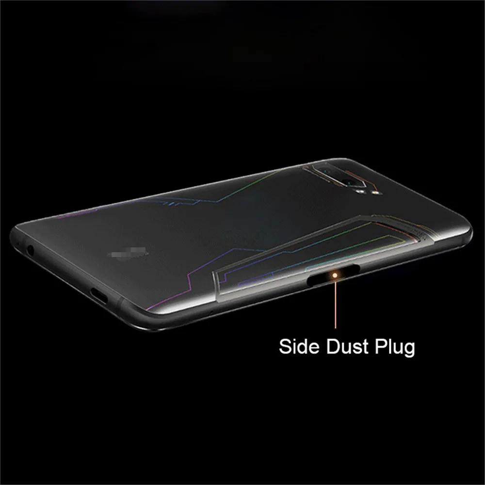 Силиконовая боковая Пылезащитная заглушка для ASUS ROG Phone 2 ZS660KL, заглушка от пыли для игрового телефона ROG, 2 аксессуара