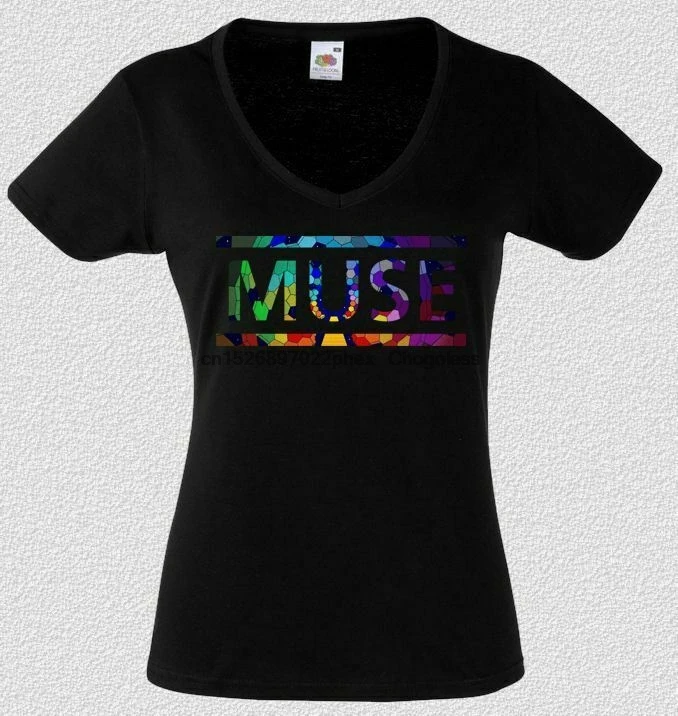 Muse logo model5 Женская Черная Футболка TOUR 2019 BAND женская рубашка для девочек | Мужская