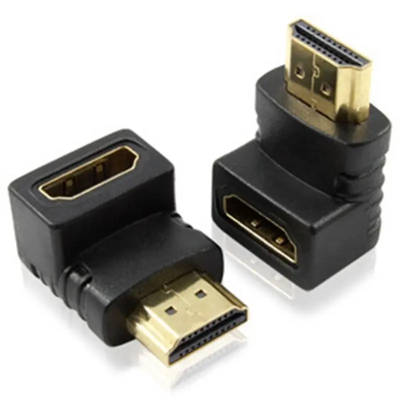  Hdmi Maschio a Femmina di Conversione di Tipo L 4 Set Point Connettore Hdmi 90 Gradi + 270 Gradi Ad