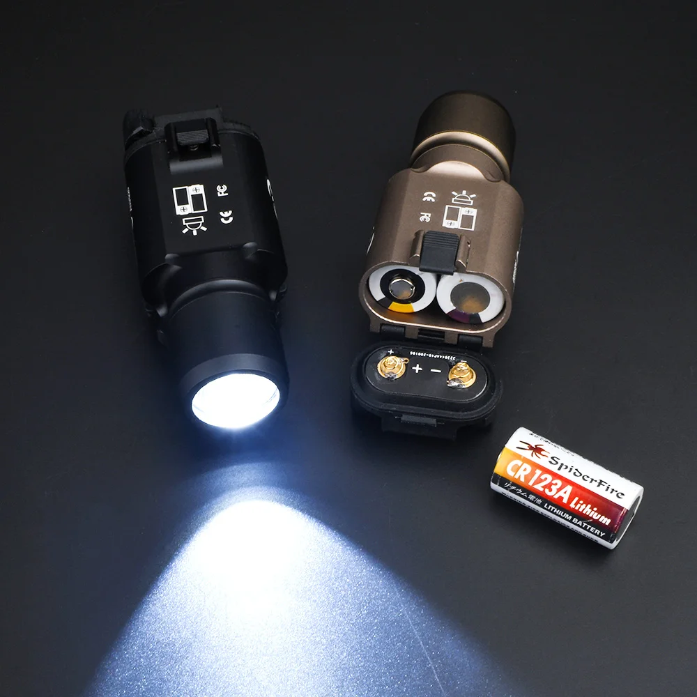 Ferroviário para a Caça Softair com 20mm Airsoft Surefir Tático Arma Luz p1 Pistola Lanterna Tocha Picatinny X300 Led 4 p1 pistola lanterna tocha softair com 20mm