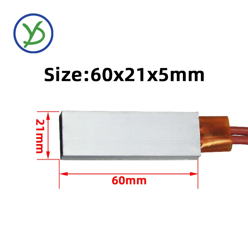 48V 60*21mm Ptc Ceramic Heating Element AC DC Heat Resistor Plate Aluminum Incubator Parts Hair Dryer Heating Element