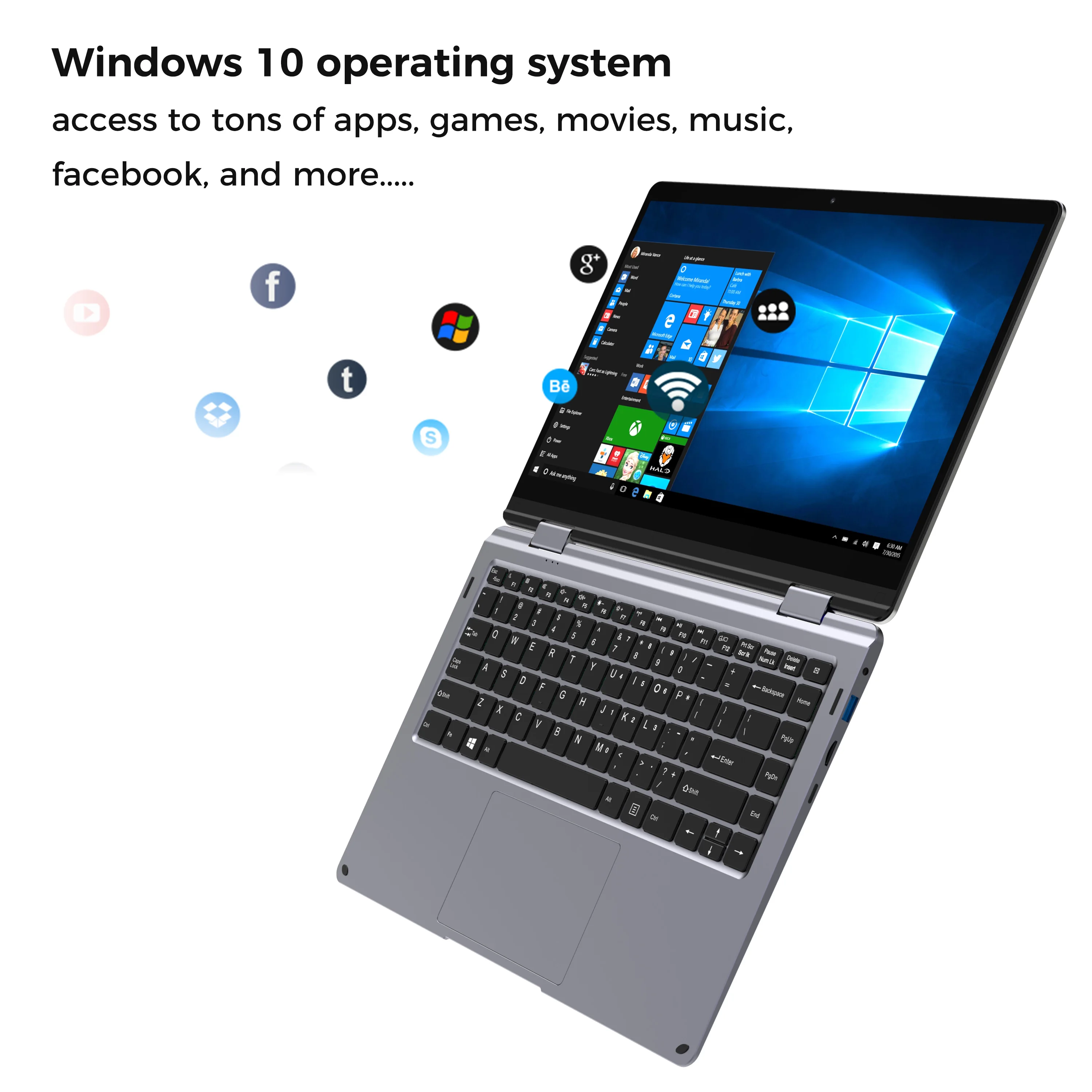 XIDU PhilBook Max ноутбук 14,1 ''планшет 2 в 1 ноутбук с окном 10 планшет с подсветкой Клавиатура компьютер 6 ГБ ПК ноутбук