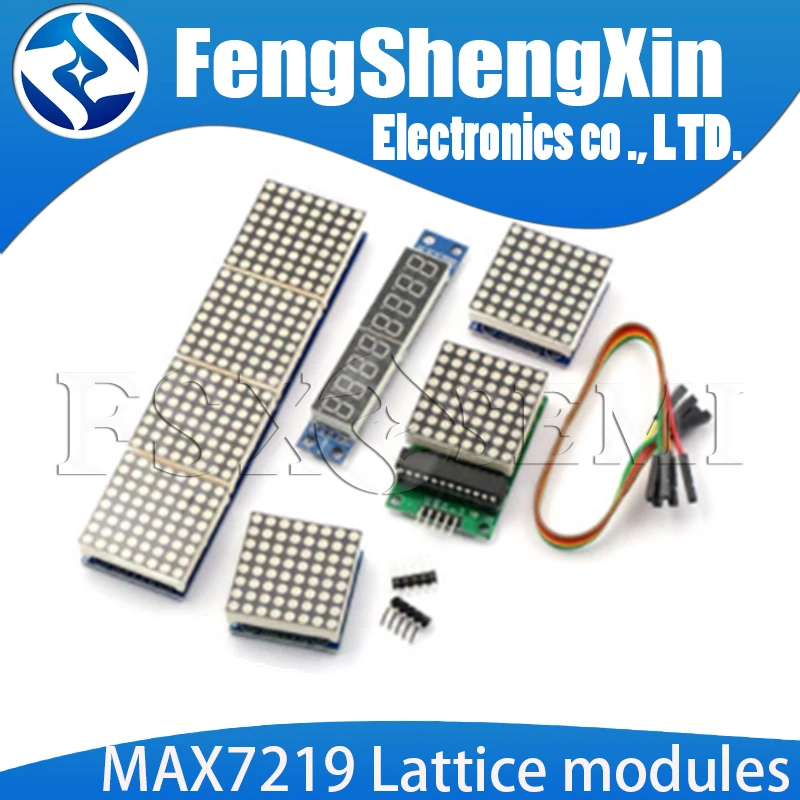 MAX7219 решетчатые модули 4 в одном дисплее цифровая трубка дисплей фотомодуль 8x8