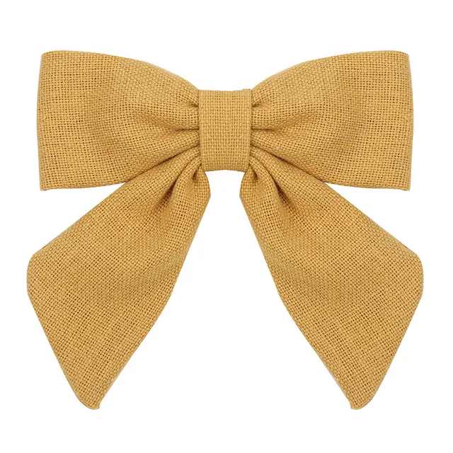 2021 New Solid Cotton Hiar Bows With Clip For Baby Girls Hair Clips Barrettes Hairpins Hair Accessories Kid Handmade заколки 1 PCS