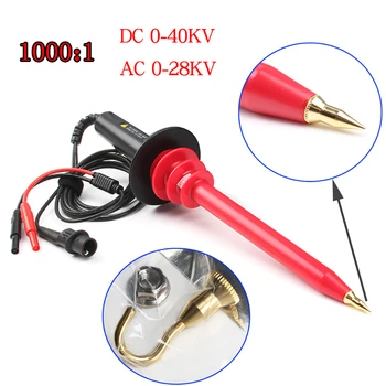 

Multimeter Test Leads Multimeter High Voltage Probe DC 40KV AC 28KV 1000Mohm Input 1000:1 Attenuation High Voltage Signais