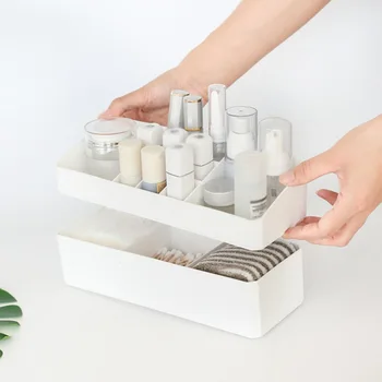 

Multilayer Plastic Desktop Sundries Storage Makeup Organizer Cosmetic Lipstick Nail Polish Display Stand Holder Home Office Stor