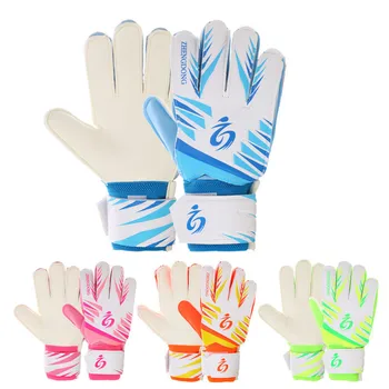 

Teenager/Adult with Finger Guard Wear-Resistant Anti-slip Thick Pu Latex Football Goalkeeper Gloves