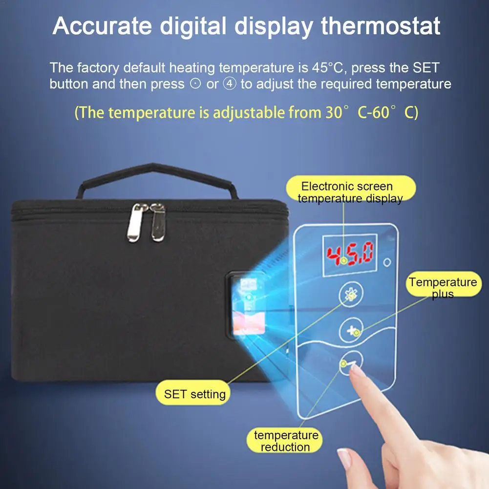USB Smart Temperature-regulating Food Heating Bag Car Baby Bottle Warmer Portable Baby Bottle Bag Constant Temperature Heater baby bottle heater