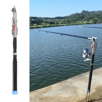 

Automatic Fishing Rod Adjustable Telescopic Rod Pole Device Sea River Lake Pool Fish Tackle with Bank Stick 2.1m/2.4m/2.7m/3.0m