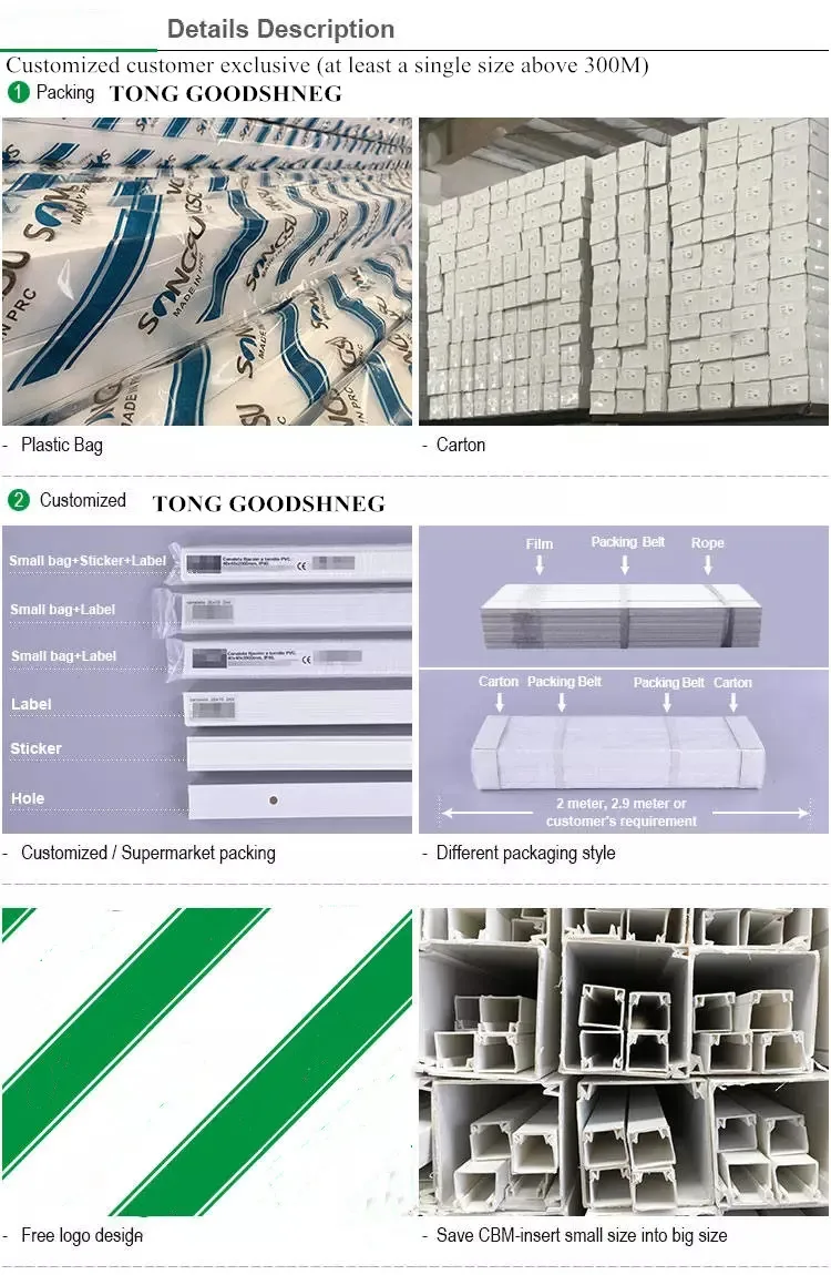 130*80MM Heavy Duty Channel Central Air-Conditioning Special Air-Conditioning Decorative Pipe/Groove Cover Pipe