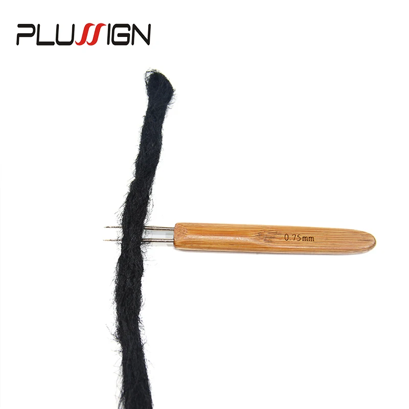 Plussign 3 шт. дредлок крючком крючок оснастка для приманки Оплетка ремесло наращивание волос вплетением инструмент бамбуковая защелка крюк для фиксации дредлок