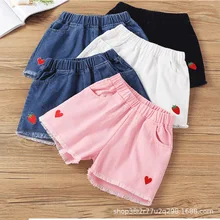 Повседневные ковбойские штаны тонкие летние брюки Модные свободные джинсовые шорты для мальчиков и девочек коллекция года, осенний стиль для малышей