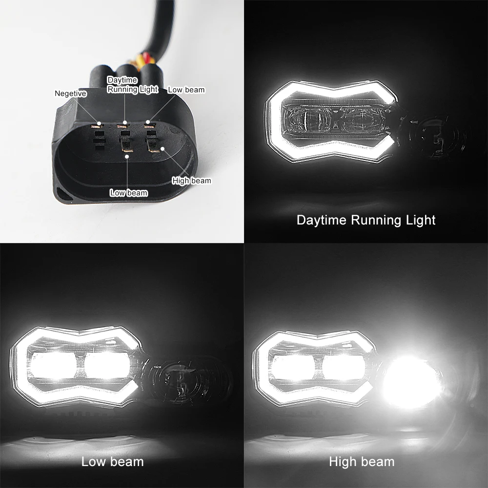E24 E-Mark Approved 110W Motorcycle Led Headlamp For BMW F 650 700 800 GS F800GS Adventure LED Projector Headlight Assembly