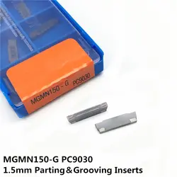 20 штук MGMN150-G PC9030 канавок карбида вставки 1,5 мм ширина KORLOY лезвия, подходит для Нержавеющая сталь длинное лезвие Ножи