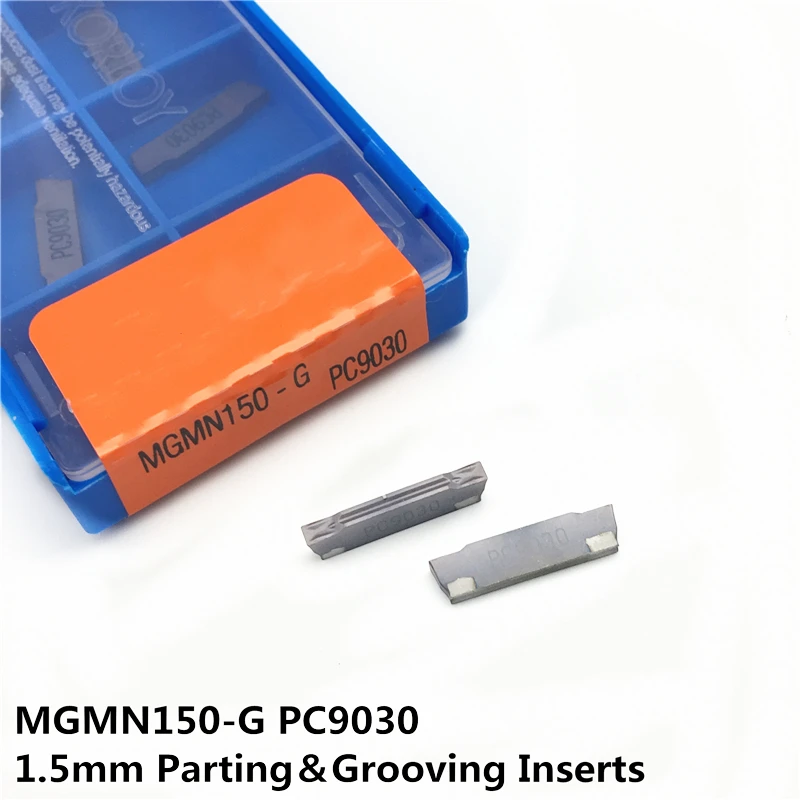 

20pcs MGMN150 G PC9030 Grooving carbide inserts 1.5mm width Blades Suitable for Stainless Steel Long blade Knife tools