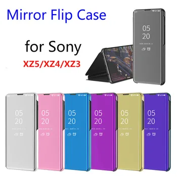 

Clear View Smart Mirror Flip Case For Sony XZ5 XZ4 XZ3 sonyXZ Phone Cover for sony xperia 1 5 cases for Sony X Z 4 3 5 series