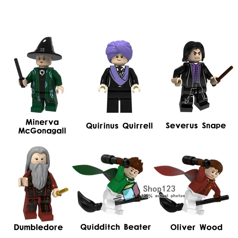 10 много фантастических зверей Гарри набор Тина Геллерт Grindelwald Picquery Jacopo Queenie строительные блоки модель детские игрушки - Цвет: Фиолетовый