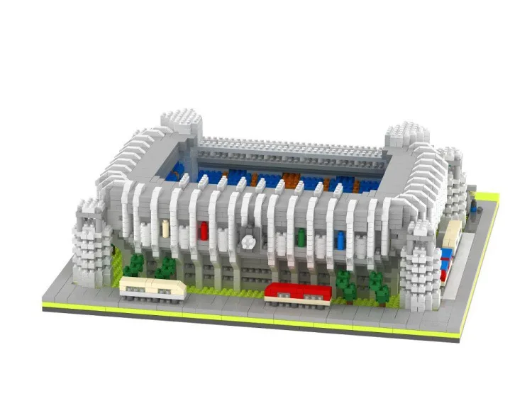 Знаменитый Испанский Реал Мадрид футбольный клуб микро алмазный строительный блок Стадион Санта Бернабеу модель nanobricks коллекция игрушек