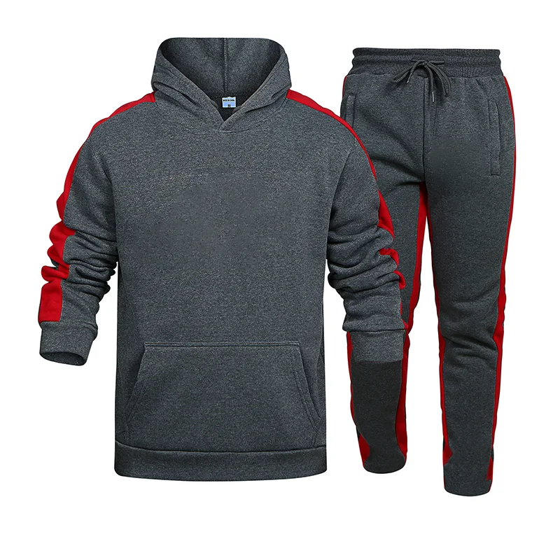 2021 Men's Tracksuit 2 Pieces Set Sweatshirt + Sweatpants Sportswear Zipper Hoodies Casual Male Streetwear Suits Mens Clothing 2021 summer fashion casual brand men s set tracksuit sportswear track suits male sweatsuit short sleeves t shirt 2 piece set