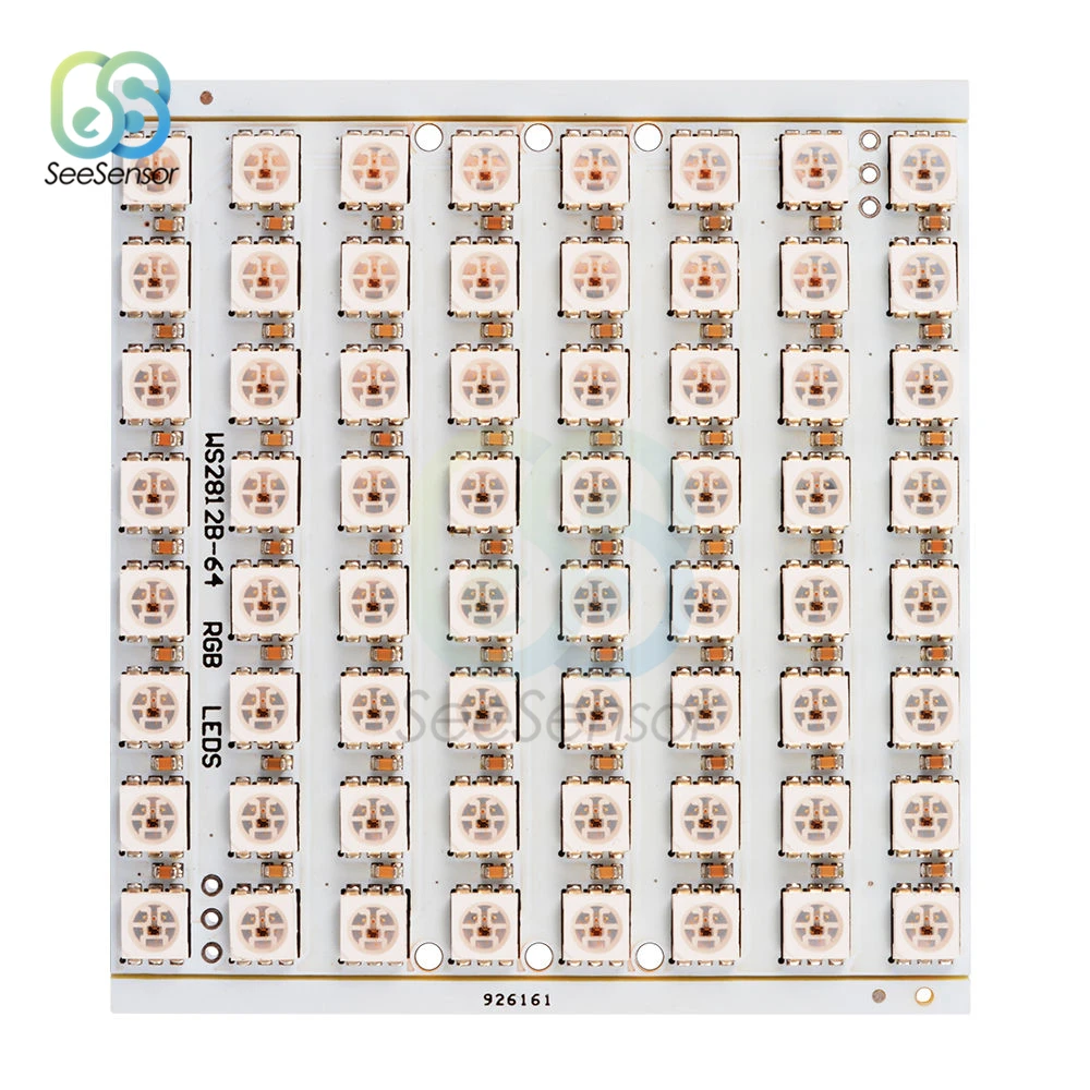 WS2812 светодиодный 5050 RGB 8X5/8x8 СВЕТОДИОДНЫЙ матричный 40 бита 64 Полный Цвет 5050 RGB светодиодный лампа панель светильник