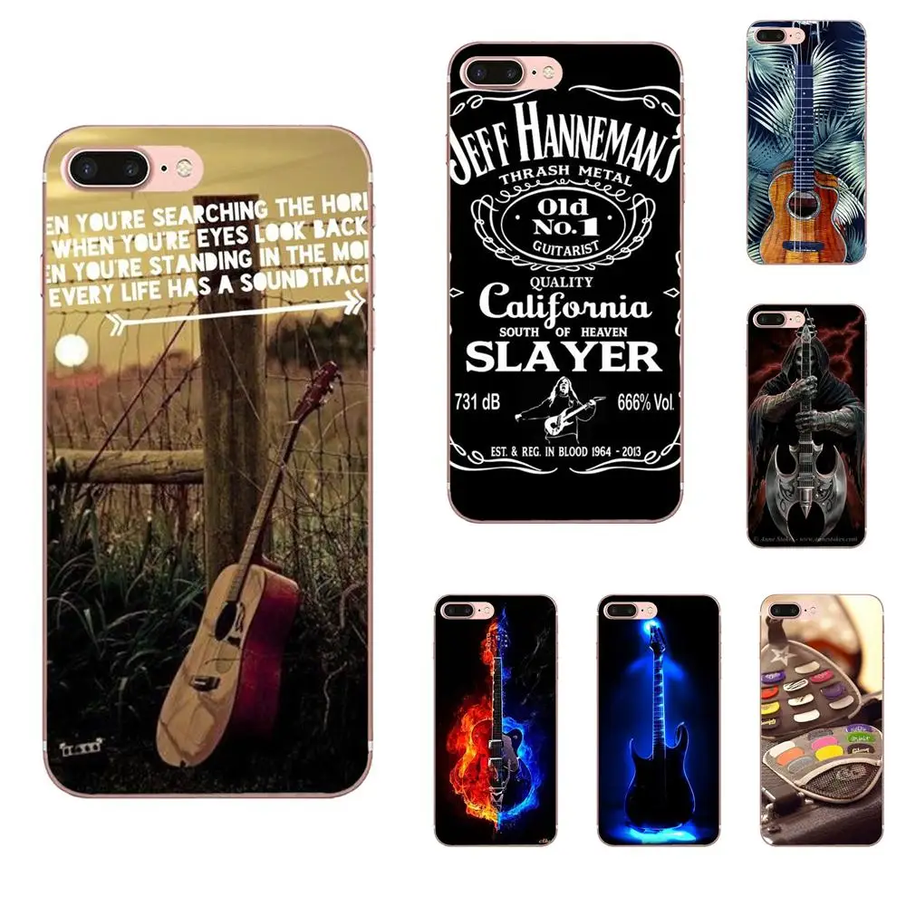 

For Huawei P7 P8 P9 P10 P20 P30 Lite Mini Plus Pro Y9 Prime P Smart Z 2018 2019 TPU Fashion Phone Case Guitar Music