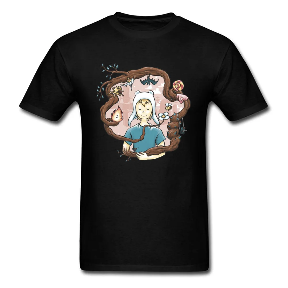 2018 Fashion Blooming_5183 cosie Short Sleeve T-shirts Summer Round Collar Cotton Fabric Tops Tees for Men Tops T Shirt Normal Blooming_5183 black