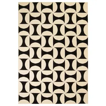 

Vidaxl teppich modern geometrisches muster 120x170 cm beige/Schwarz