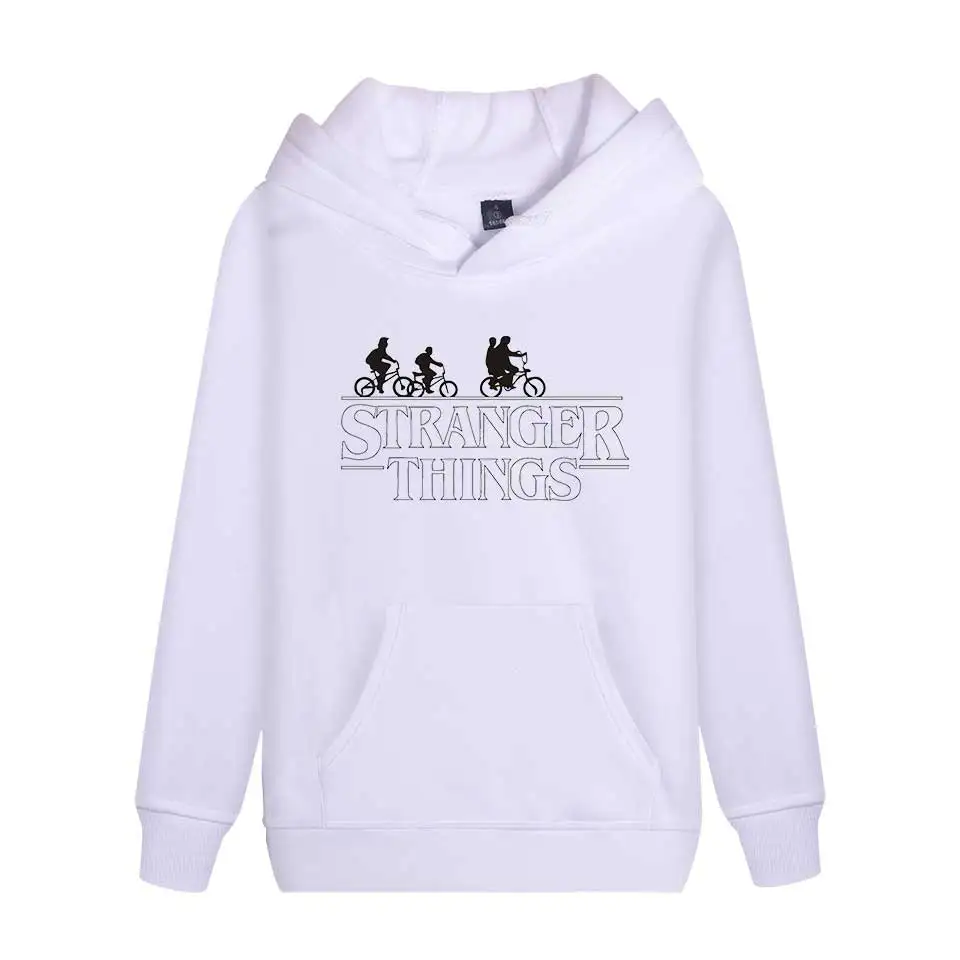 Толстовка в стиле Харадзюку Свитшот хип-хоп худи с надписью очень странные дела