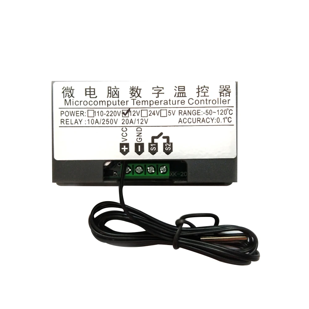 Портативный W3230 12VDC/24VDC/110-220VAC цифровой регулятор температуры светодиодный дисплей термостата регулятор-55 °C-120 °C