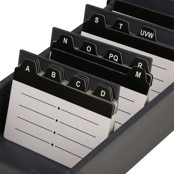 

Business Card Holder Organizer File Name Card Storage Box Office Supplies